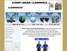 Tablet Screenshot of cheaphouseclearance.com